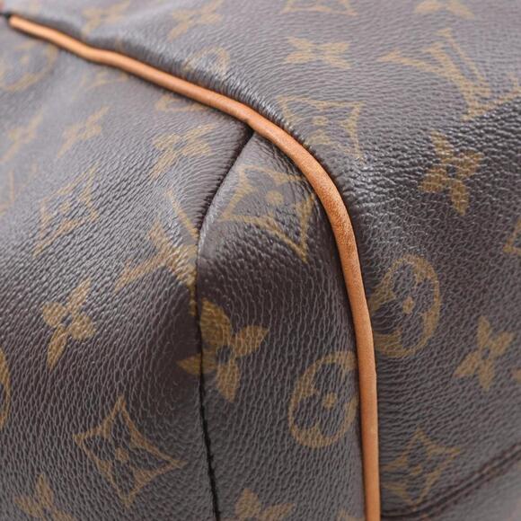 LOUIS VUITTON Brown Monogram Leather Tote Bag - Picture 9 of 10